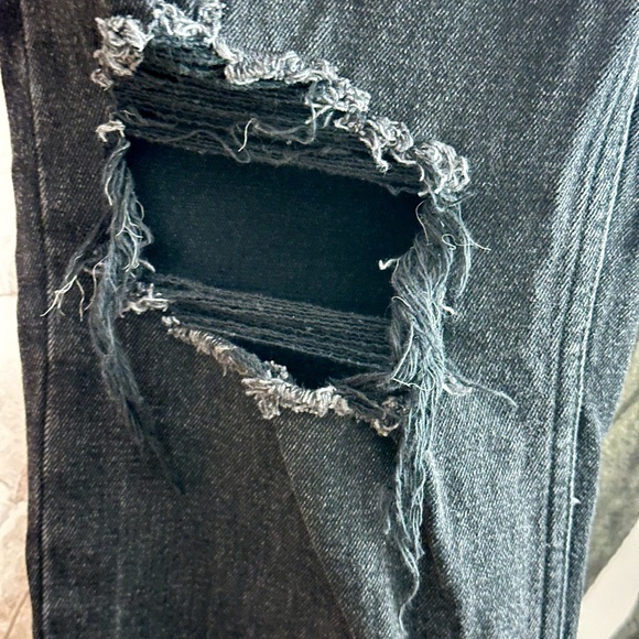 Abercrombie & Fitch “The Ankle Straight Ultra High Rise” Black Jeans EUC - Picture 3 of 7